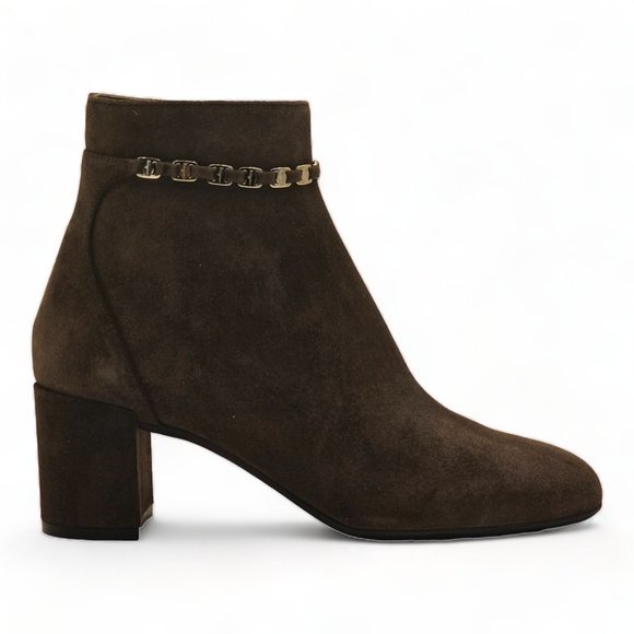 Salvatore Ferragamo Ghila Suede Ankle Boots - Picture 3 of 13